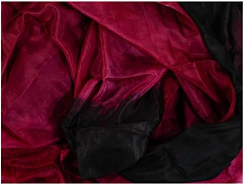 "Victorian" Belly Dance Silk Veil for Belly Dancers - Standard Size, 108" L x 45" W
