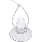 Pawfly 20 Pack Aquarium Suction Cups with Clips and Adjustable Zip Ties Cables Fish Tank Tools for Binding Moss Holding Airline Tubing Decorations Shrimp Nests and Reptile Hammocks