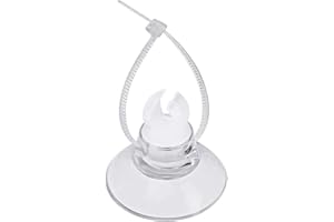 Pawfly 20 Pack Aquarium Suction Cups with Clips and Adjustable Zip Ties Cables Fish Tank Tools for Binding Moss Holding Airline Tubing Decorations Shrimp Nests and Reptile Hammocks