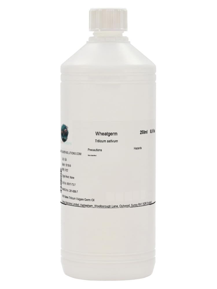 Wheatgerm Oil Carrier Oil 250ml for Skin Care – 100% Pure & Natural – Ideal for Blending & Skincare Formulations – Calmer Solutions