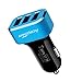 [Certified by Apple] ACEPower® Premium 3 USB 26W 5.1A Aluminum Panel Compact Designed USB Car Charger for iPhone 6 6plus 5 5S 5C 4 4S,iPad 4 3 2,iPad mini,iPad air Battery Power Supply for All Apple Device, Galaxy, Cell Phones, Tablet, Android Devices (Black+Blue)