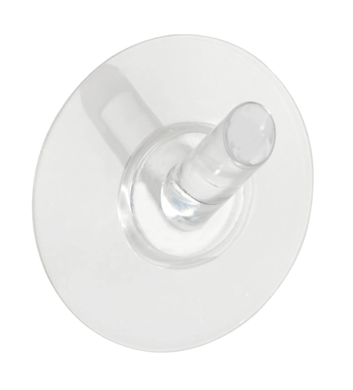 WENKO Static-Loc Medium Wall Hook Fixing without Drilling 5 x 5 x 2.5 cm Transparent