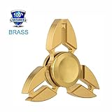 Posife Brass Fidget Spinner Spinetic Spinners Metal Fidget Toy EDC Hand Spinner Ultra Durable Brass Made Triple Arms(Copper)