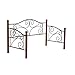 Doral Complete Metal Daybed with Link Spring and Trundle Bed Pop-Up Frame, Matte Black Finish, Twin