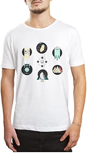 XCOIJERLKM UFO Badge Classic Custom Men Tee Shirt