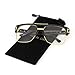 ROYAL GIRL Vintage Aviator Glasses For Men Oversize Square Clear Lens Eyewear