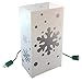 LumaBase Electric Luminaria Kit, Snowflake - Set of 10