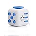 Sunsine Fidget Toys Cube For Anxiety Stress Relief Attention Focus For Children / Adult Gift ADHD (White+Blue)