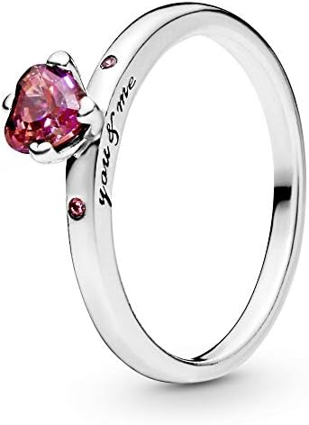 PANDORA Women's Sterling Silver Rings, 196574CZRMX-54, Sterling