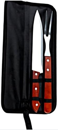 3 Piece Carving Knife and Fork Boxed Set with Carrying Case BBQ Meat Holiday Cooking Jewish Professional Grade Multipurpose Knife