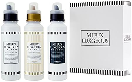Amazon ミューラグジャスr Giftbox45 柔軟剤黒 柔軟剤金 柔軟剤白 Mieux Luxgeous R 液体柔軟剤