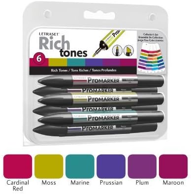 Letraset Promarker 6 Rich Tones by Colart UK Ltd