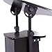 HOMCOM Height Adjustable Laptop Cart Rolling Mobile Podium Desk Stand w/Swivel Top & Storagethumb 4
