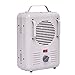 Tangkula Electric Heater, 1500W Home Office Portable Quartz Heater with Adjustable Thermostat and Easy-Carrying Handle, Tip-Over and Overheating Protection, Mini Table Heater, White
