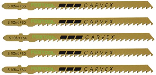 Click Here to See More Images Festool 499477 S 105/4 FSG Jigsaw Blades, 5-Pack