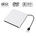 External DVD Drive,Ultra Portable Optical USB 3.0 CD DVD-RW Drive, External CD/DVD-RW Burner Drive Writer for Laptop and Desktop PC Win XP 7 8 10 Linux OS Apple Mac MacBook Pro (White)