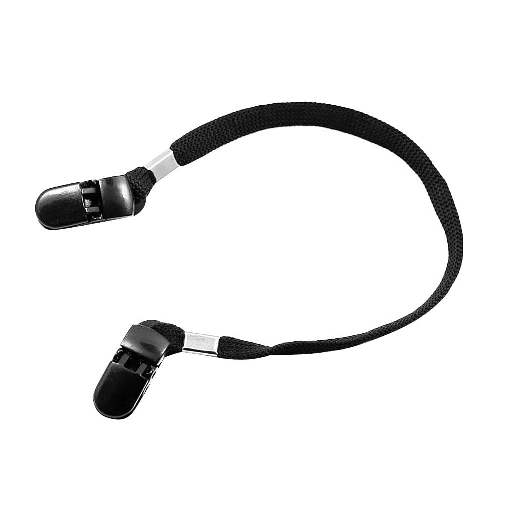 zalati Hat Clip Scarf Wind Resistant Lanyard Rope Clip for Camping Hiking - 9mm, Black