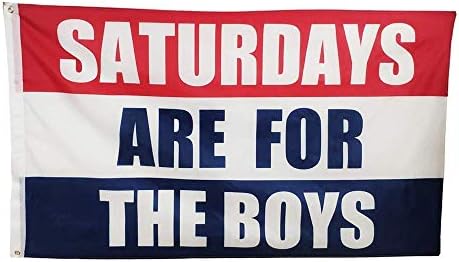 zagtag 3x5 FT Saturdays for The Boys Flag Male Fraternity Flags Vivid Color Polyester Flags with Brass Grommets