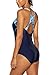 CharmLeaks Womens Bathing Suits Athletic Swimsuits Water Aerobic Swimwear Blue M
