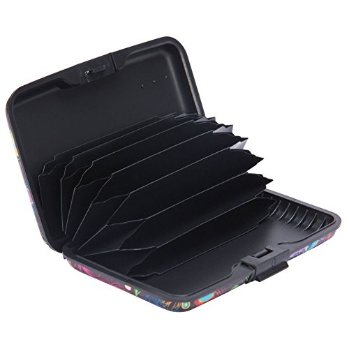 Elfish Mini RFID Aluminum Wallet Credit Cards Holder Metal ID Case for Men Women (Color 18)