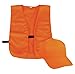 Outdoor Cap BLZCPV Vest and Cap Combo Adult Blaze, Blaze Orange