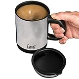 Evelots Self Stirring Battery Operated 12 Oz Mug, Coffee, Tea, Beverage
