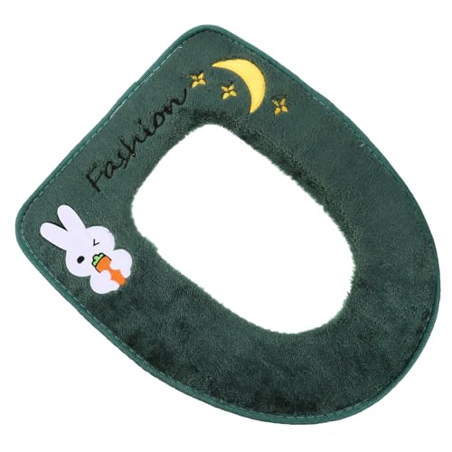 FELTECHELECTR Plush Toilet Seat Cover with Zipper Assorted Color Soft Toilet Seat Pad for Home Use Easy to Clean Comfortable and for Winter