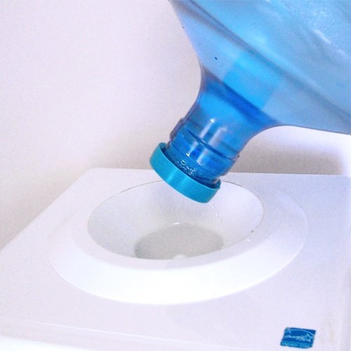 Reusable No-Splash Cap for 5 Gallon bottles and water dispensers with probes - Thumbnail 4
