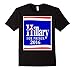 Hillary for Prison 2016 Funny Political Campaign sign shirt - Male XL - Black