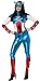 Secret Wishes Women's Marvel Universe Secret Wishes American Dream Costume Cat Suit and Eye Mask, Multicolor, Large