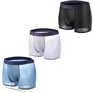 GAOGAO Breathable Ice Silk Men's Underwear Sweat Absorbing Sport Youth man Boxer Briefs Fast Drying