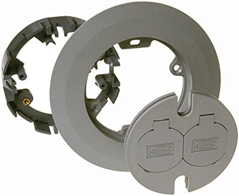 Hubbell Raco 6299 Round Floor Box Cover Kit Non Metallic Two Lift