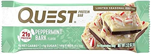 Quest Nutrion Protein Bars Mix & Match Your Favorite Flavors (Peppermint Bark)