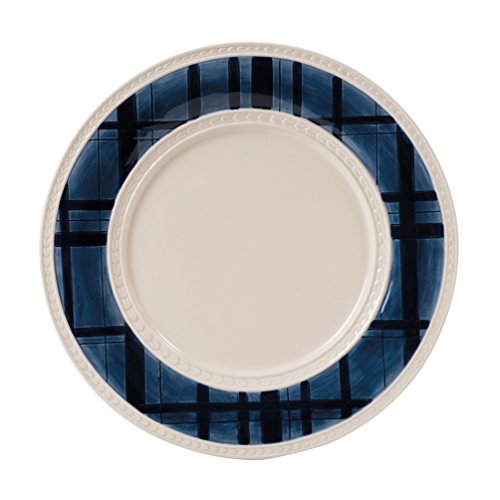 Tartan Dinner Plates. Mud Pie Deck The Halls Red Tartan Plaid Charger