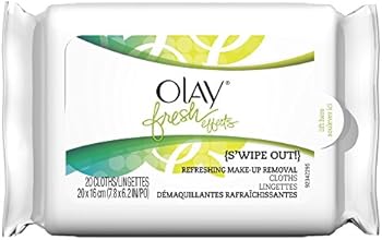 Olay Fresh Effects S'wipe Out! Refreshing Make-Up Removal Cloths, 20-Count