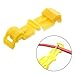 AIRIC T-tap Wire Connectors Quick Splices 100 Pcs 12-10 Gauge Yellow Wire Inline Terminal Connector Tap Self-Stripping Radio Wiring Splice Terminals