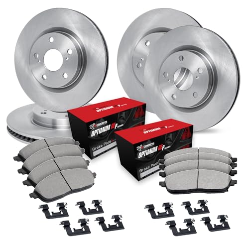 R1 Concepts Front and Rear Brake Kit Fits 1992-1995 Mazda 929| Optimum Oep Pads…