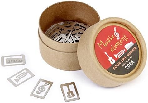Dagne 20pcs Metal Musical instruments Bookmarks Souvenirs cute Styles Musical instruments Element
