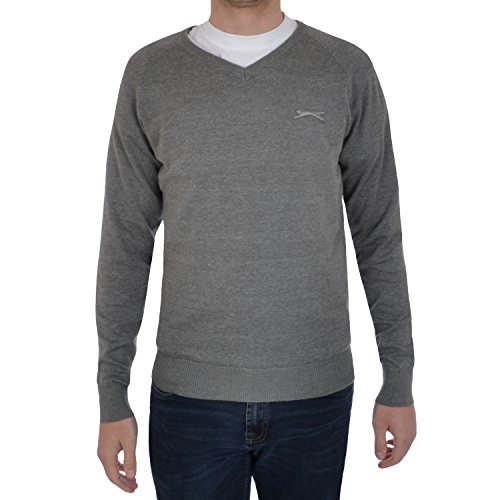 Slazenger Seve Mens Knitted V Neck Pullover Top