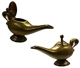 Gold Genie Lamp Aladdin Plastic Costume Accessory Magical Prince Prop Decoration