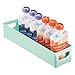 mDesign Plastic Storage Organizer Bin for Kitchen Cabinet, Pantry, Refrigerator, Countertop - BPA Free & Food Safe - Kids/Toddlers Bottles, Sippy Cups, Food Pouches, Baby Food Jars - Mint Green
