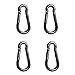 Amgate 4 PCS Flag Carabiner Hook for Attach Flagpole Halyard Rope - M7 Carabiner Spring Snap Hooks Chain Metal Dog Leashes Clips for Camping Hiking Hammock Outdoor Backpacking