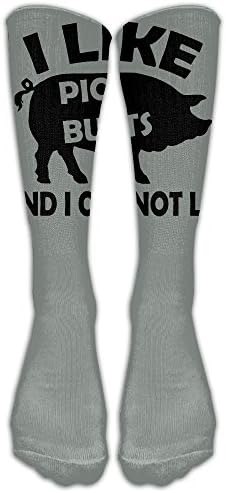 I Like Pig Butts Over-the-Calf Tube Compression Socks Long Dress Training Socks Crew Athletic Sport Soccer Socks