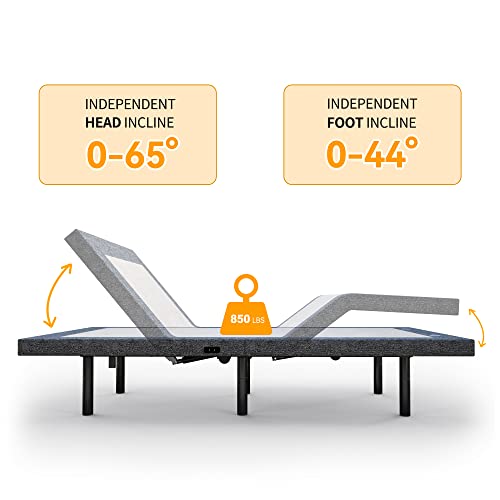 POMT Twin XL Adjustable Bed Base Ergonomic Electric Bed Frame