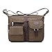 Women's Shoulder Bags Casual Handbag Travel Bag Messenger Cross Body Nylon Bags Brown