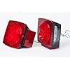 Amarine-made-Boat-Marine-Pair-LED-Square-Lights-Trailer-Under-80-Tail-Stop-Brake-Without-Wiring-Harness-and-Hardware