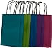 Kraft Gift Bags, Solid Colors, 8 large bags,12 medium bags, 10 small bags, bulk value pack set of 30