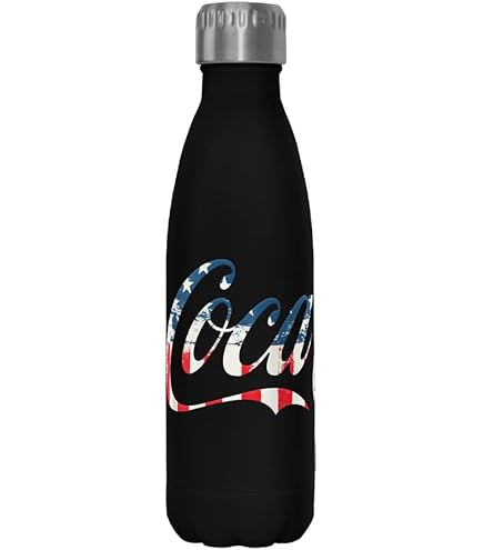 Amazon.com: Coca-Cola Logo Bottle 17 oz Stainless Steel Bottle