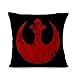 Bayyon Decorative Throw Pillow Covers Set of 4 Cotton Linen Cushion Star Wars Covers 18 x 18 inch (Set of 4)