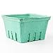 FMP Brands 44 Pack Quart Green Molded Pulp Fiber Berry Basket Produce Vented Container for Fruit and Vegetable, Farmer Market, Grocery Stores and Backyard Party